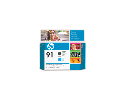 HP 91 - C9460A HP MATTE BLACK AND CYAN PRINTHEAD FOR Z6100 PRINTERS